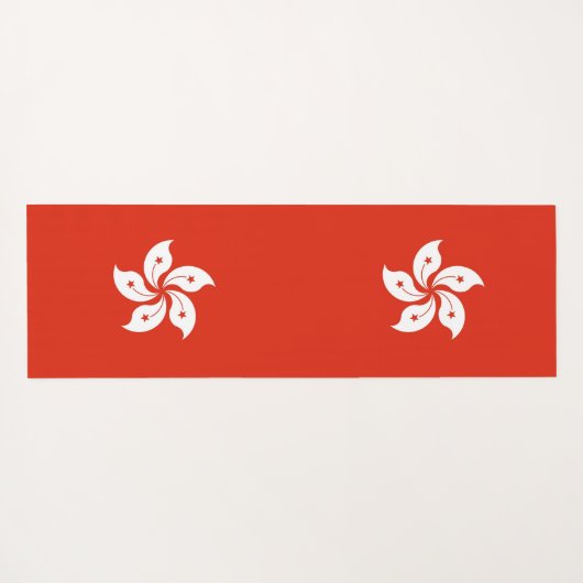 香港国旗を掲げた愛国的なヨガマット ヨガマット (裏面(横))