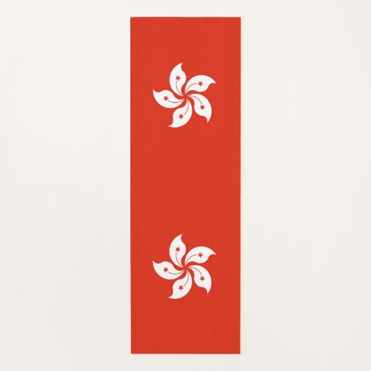 香港国旗を掲げた愛国的なヨガマット ヨガマット (正面)