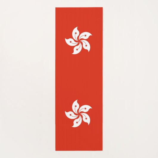 香港国旗を掲げた愛国的なヨガマット ヨガマット (裏面)