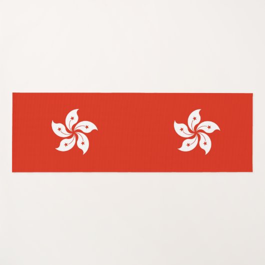 香港国旗を掲げた愛国的なヨガマット ヨガマット (正面(横))