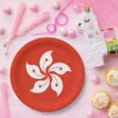 香港国旗紙プレート ペーパープレート (パーティー)