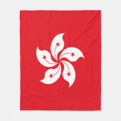 香港国旗 フリースブランケット (正面)