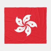 香港国旗 フリースブランケット (正面(横))