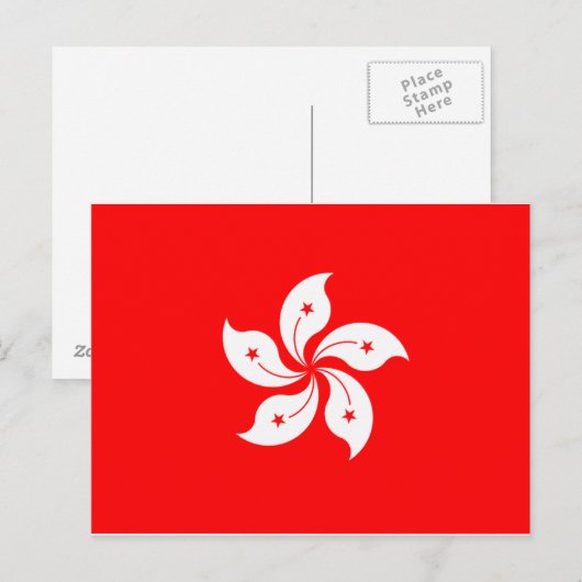 香港国旗 ポストカード (正面/裏面)