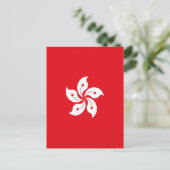 香港国旗 ポストカード (スタンド正面)