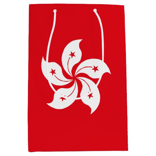 香港国旗 ミディアムペーパーバッグ (正面)