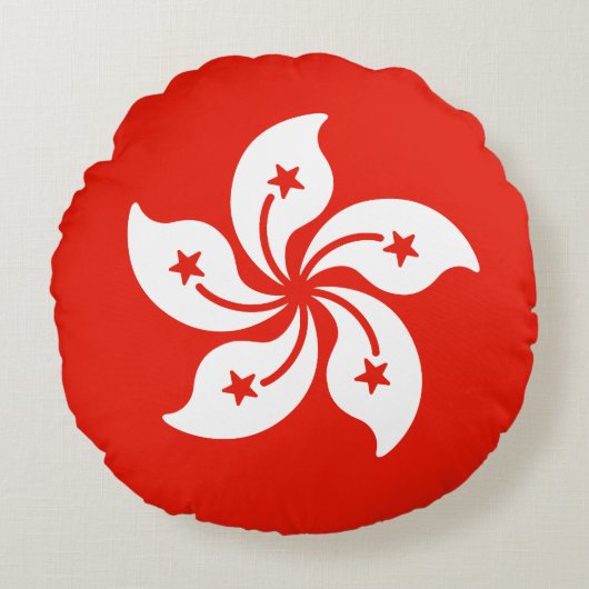 香港国旗 ラウンドクッション (正面)