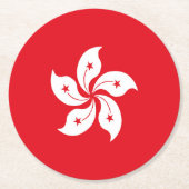 香港国旗 ラウンドペーパーコースター (正面)
