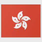 香港国旗 ラッピングペーパー (フラット)
