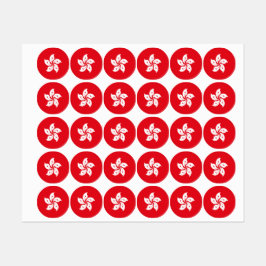 香港国旗 ラベル