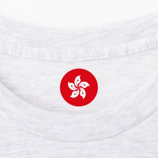 香港国旗 ラベル (貼付)