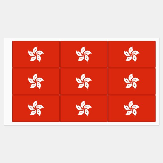 香港国旗 ラベル (シート)