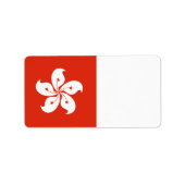 香港国旗 ラベル (正面)