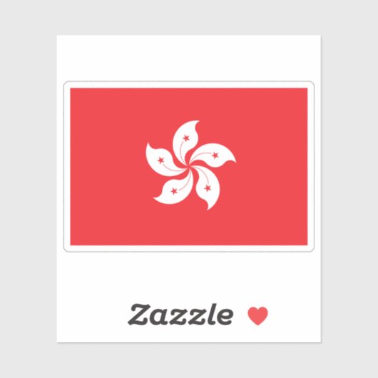 香港国旗、中国 シール (シート)