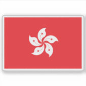 香港国旗、中国 シール (正面)