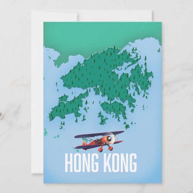 香港地図 (正面)