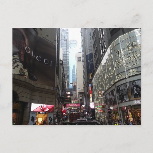 香港忙し通り ポストカード (正面)