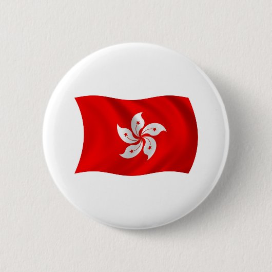 香港旗ボタン 缶バッジ (正面)