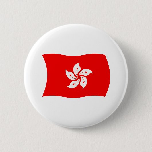 香港旗ボタン 缶バッジ (正面)