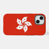 香港旗付きApple iPhone 15 Case-Mateケース 15ケース (裏面横)