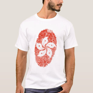 香港旗指紋国プライド Tシャツ