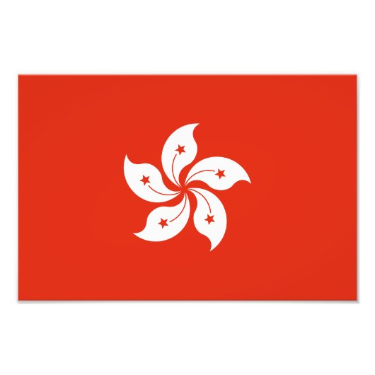 香港旗 フォトプリント            (正面)