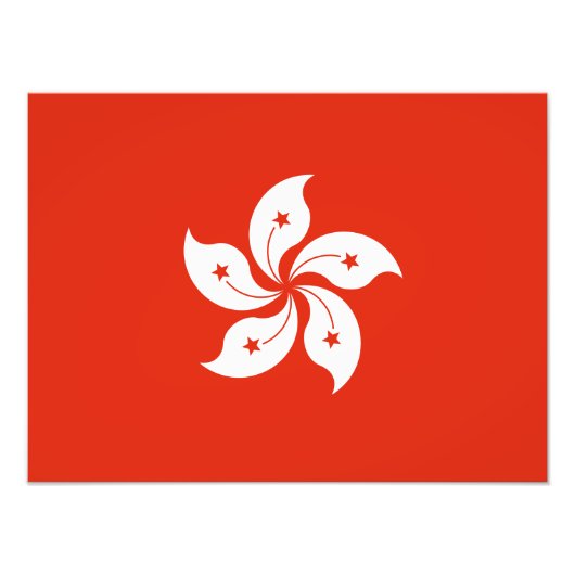 香港旗 フォトプリント            (正面)