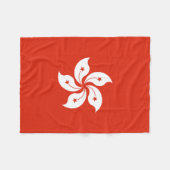 香港旗 フリースブランケット (正面(横))