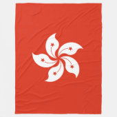 香港旗 フリースブランケット (正面)