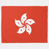 香港旗 フリースブランケット (正面(横))