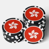 香港旗 ポーカーチップ (積み重ね)