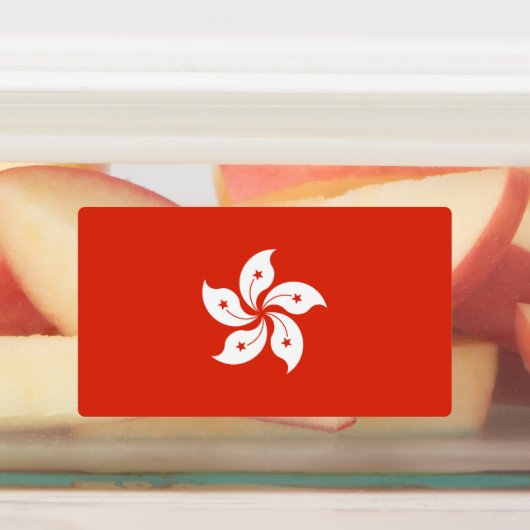 香港旗 ラベル (貼付)