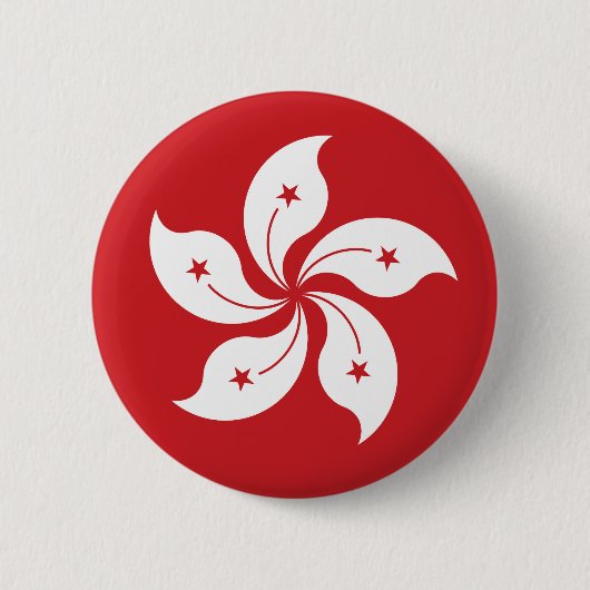 香港旗 缶バッジ (正面)