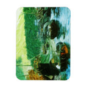 香港水タクシー抽象芸術印象主義 マグネット (縦)