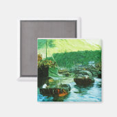 香港水タクシー抽象芸術印象主義 マグネット (正面/裏面)