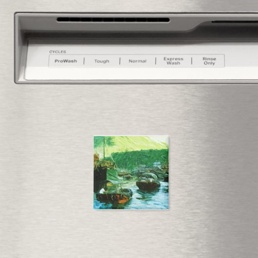 香港水タクシー抽象芸術印象主義 マグネット (インサイチュ (食洗機))