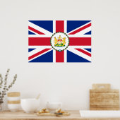 香港知事中国国旗 ポスター (キッチン)