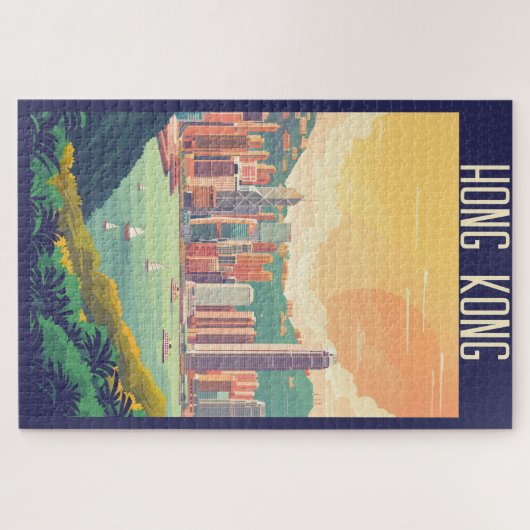 香港 ジグソーパズル (横)