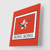 香港 スクエア壁時計 (傾斜)