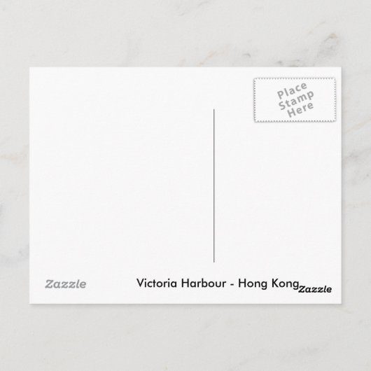 香港 ポストカード (裏面)
