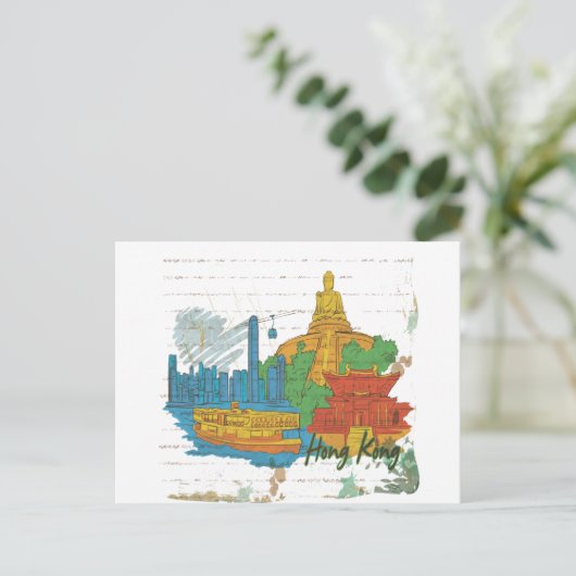 香港 ポストカード (スタンド正面)