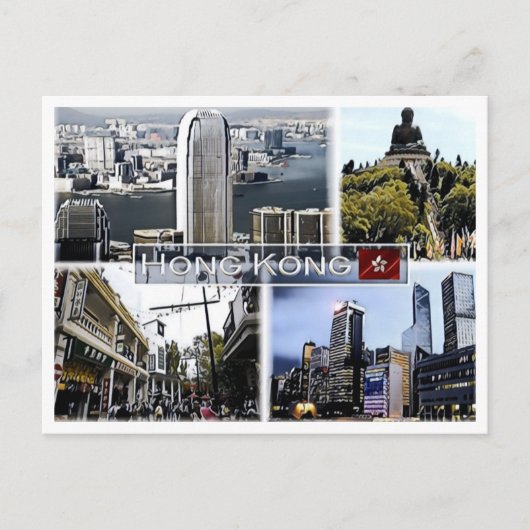 香港 – モザイク –  ポストカード (正面)