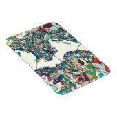 香港、中国の地図 マグネット (右側)