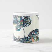 香港、中国地図 ジャンボコーヒーマグカップ (正面)