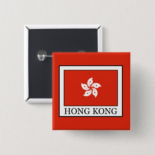 香港 缶バッジ (正面&裏面)