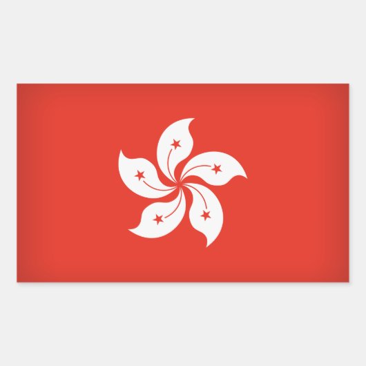 香港 長方形シール (正面)