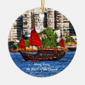 香港Sampan東洋の真珠 セラミックオーナメント (正面)