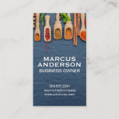 香辛料とハーブ | 料理成分 名刺 (正面)