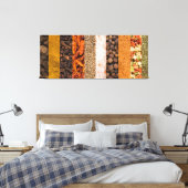 香辛料と食材のコラージュ キャンバスプリント (インサイチュ (寝室))