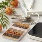 香辛料と食材のコラージュ キーホルダー (正面右)